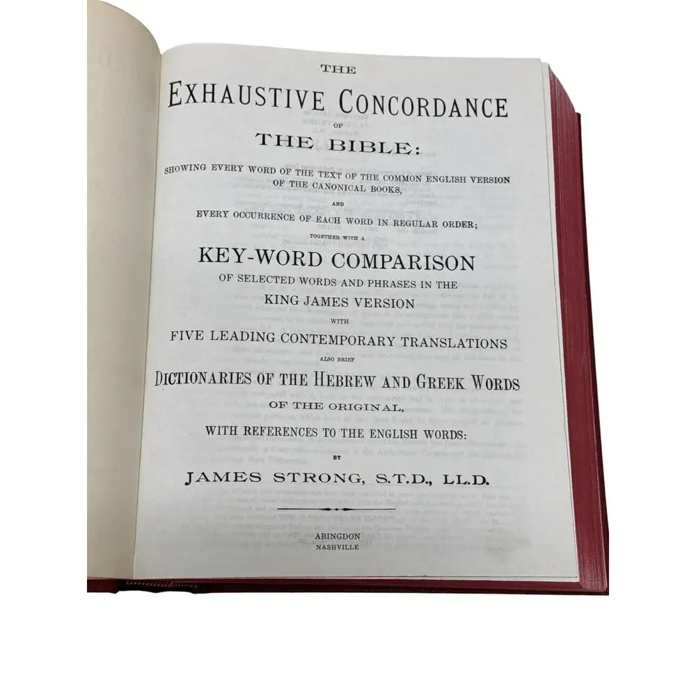 Abingdon's Strong's Exhaustive Concordance of the Bible w Key Word Comparison